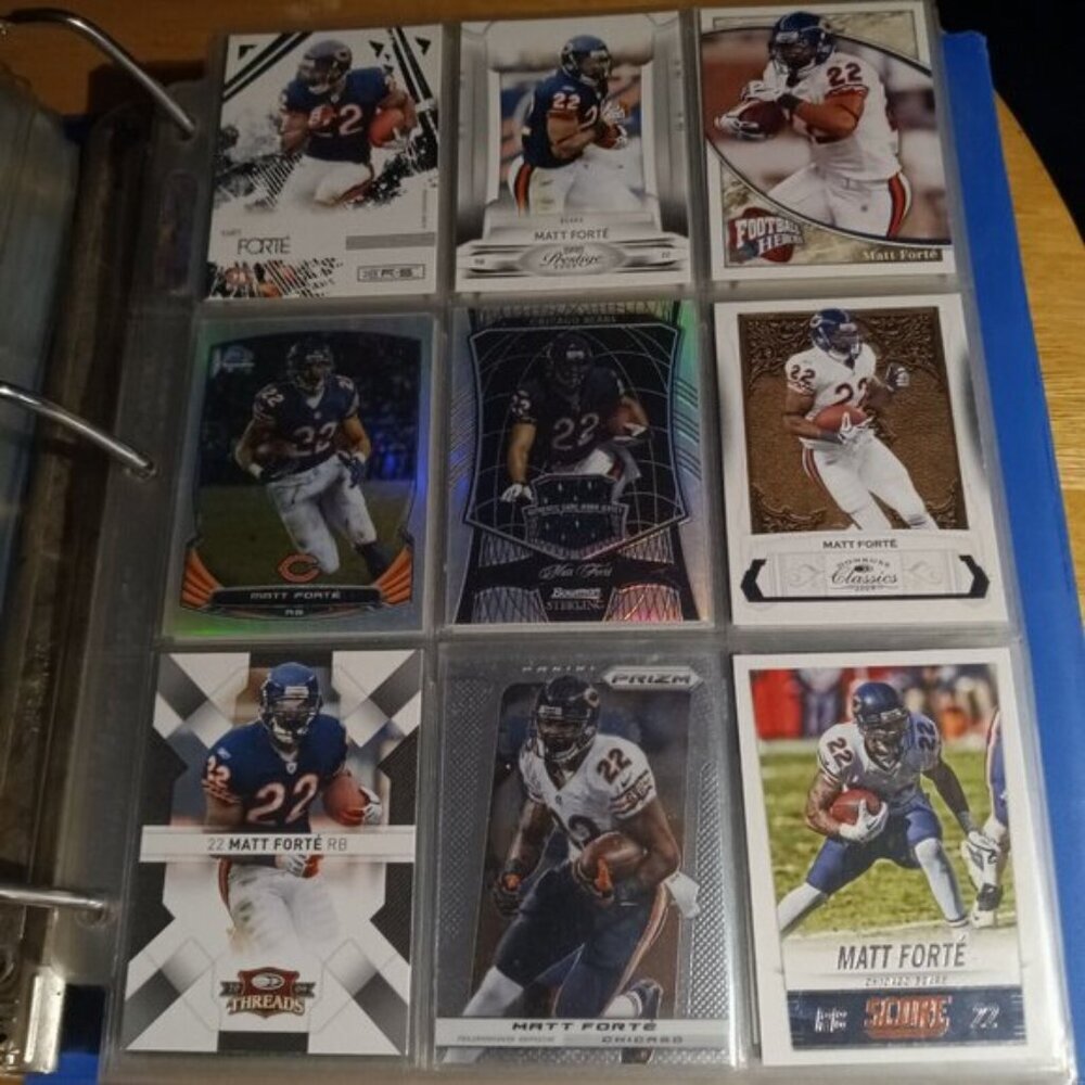 Matt Forte 9 Card Lot  Chicago Bears Jersey Refractor